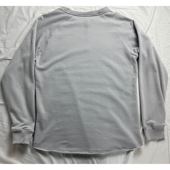 RYDERWEAR Mens Gray Crewneck Sweatshirt Raglan Sleeve Logo Size M - Picture 13 of 15